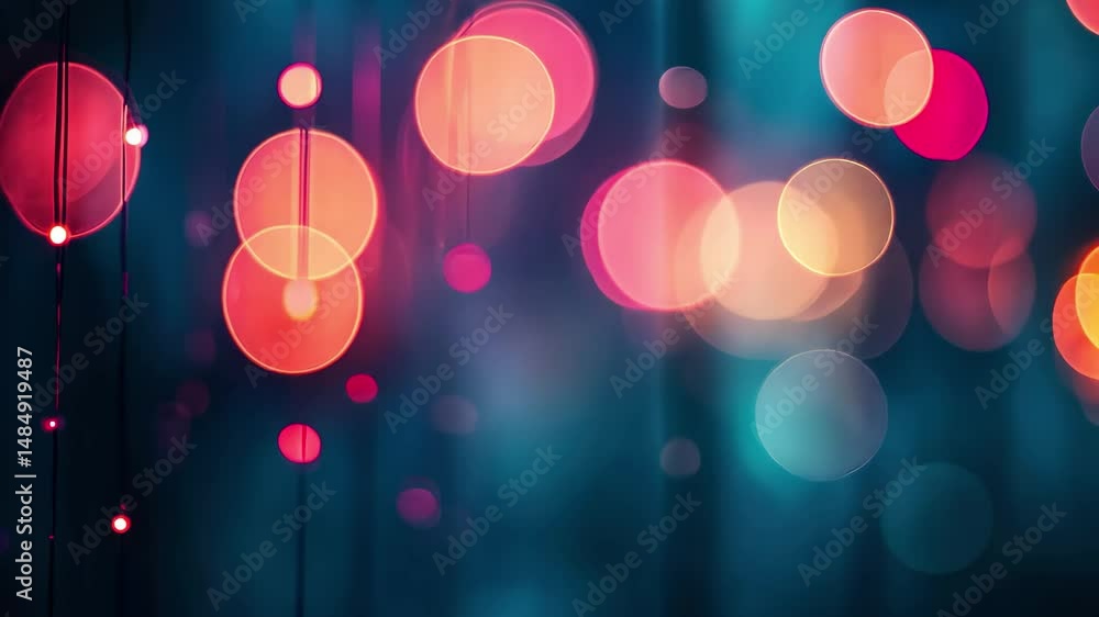 Poster colorful abstract background with vibrant lights creating a magical atmosphere at night, abstract ba