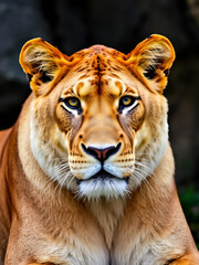 Obraz premium Portrait of a Lioness