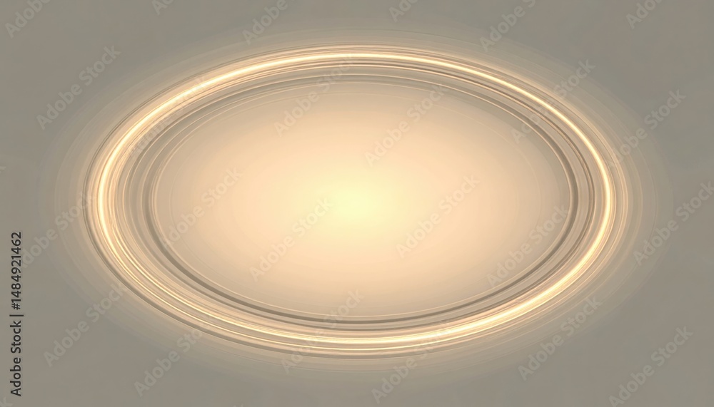 Poster illuminated circular pattern abstract art digital creation soft gradient aesthetic view modern desig