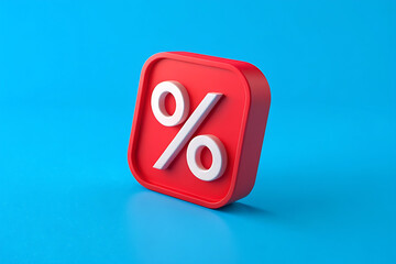  vibrant red discount sign