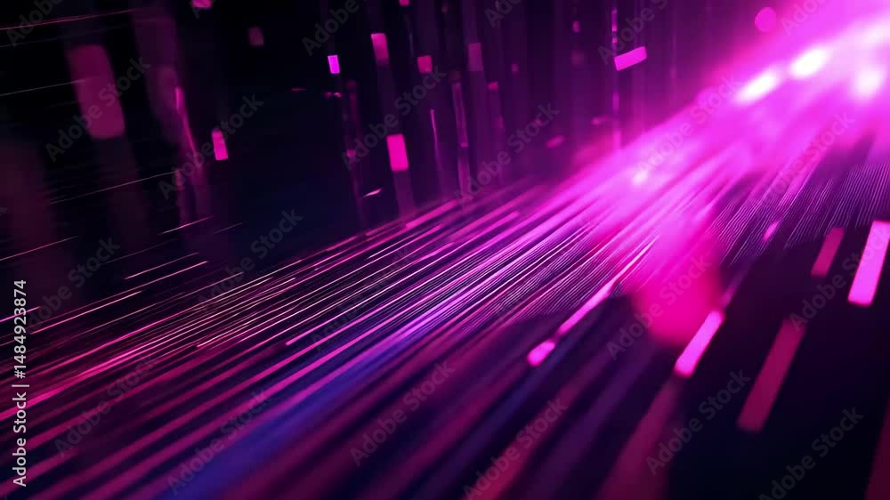 Poster dynamic digital abstract background depicting vibrant data streams, data streams digital abstract te