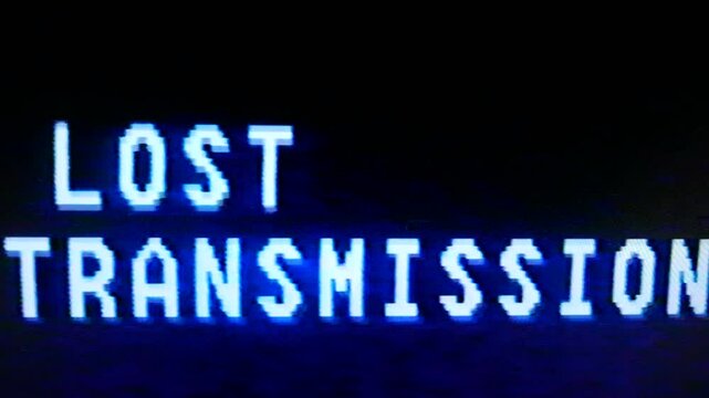 Video noise from a video cassette player. Lost Transmission. Noise, video feedback, color bar test pattern and static. Original elements on damaged analog tape, captured with a 4K camera.