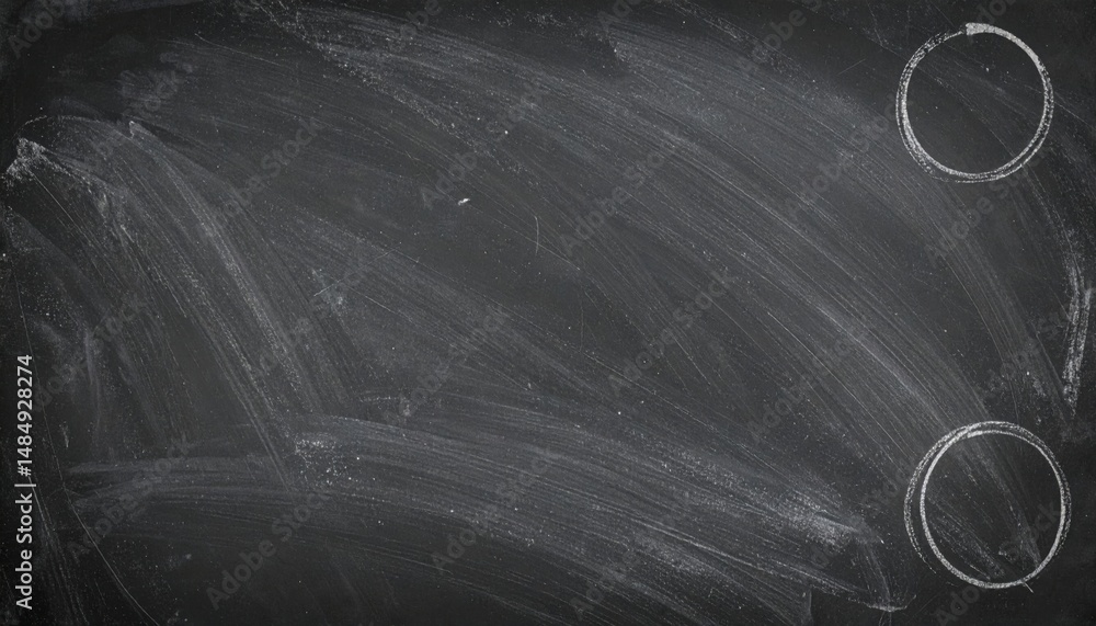 Poster educational action on chalkboard classroom visual content learning environment overhead view teachin
