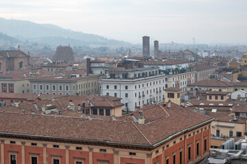 Fototapeta premium The old town of Bologna, Italy