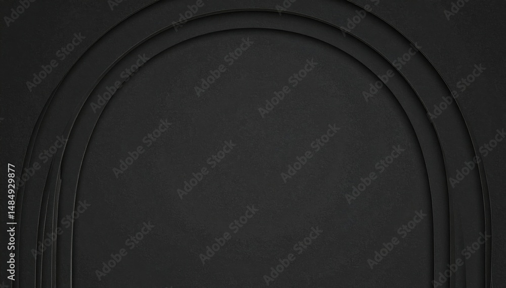 Poster dynamic black abstract design studio setting digital art minimalist environment close-up view contem