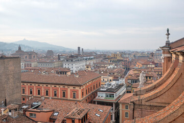 Obraz premium The old town of Bologna, Italy
