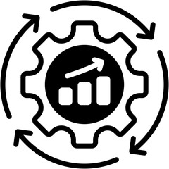 Sales Process Mixed Icon Vector Illustration