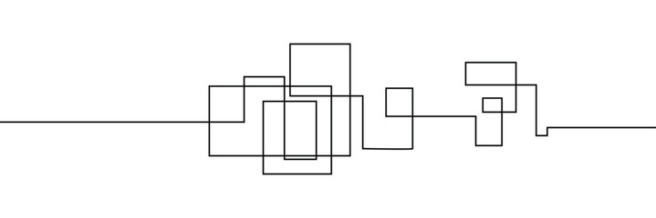 Obraz premium Hand-Drawn Scribbles of Tangled Intertwined Lines in Different Shapes and Size. Editable Line. Adjustable&nbsp;Stroke&nbsp;Width . Vector Illustration . EPS 10 . 