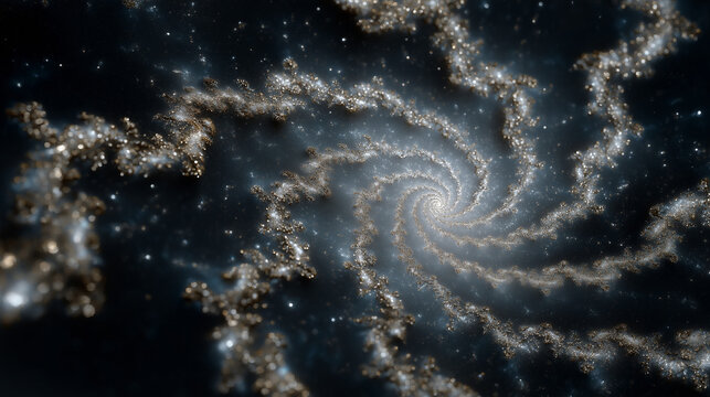 Eulerspiralsrotatinginblackspacewithstarlikelighting