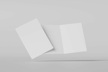 Flyer fold. Concertina fold, leaflet, brochure.