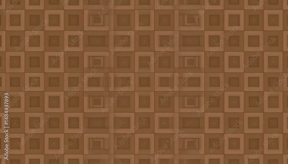 Poster textured brown square patterns abstract design digital artwork studio close-up visual aesthetics