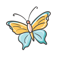 butterfly icon, butterfly vector illustration-simple illustration of butterfly, perfect for butterfly logos and icons