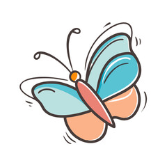 butterfly icon, butterfly vector illustration-simple illustration of butterfly, perfect for butterfly logos and icons