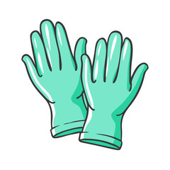 garden gloves icon, garden gloves vector illustration-simple illustration of garden gloves, perfect for garden gloves logos and icons