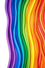 colorful clay isolated on white