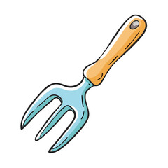 gardening fork icon, gardening fork vector illustration-simple illustration of gardening fork, perfect for gardening fork logos and icons