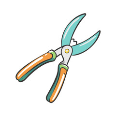 garden scissors icon, garden scissors vector illustration-simple illustration of garden scissors, perfect for garden scissors logos and icons