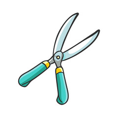 garden scissors icon, garden scissors vector illustration-simple illustration of garden scissors, perfect for garden scissors logos and icons
