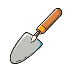 garden trowel icon, garden trowel vector illustration-simple illustration of garden trowel, perfect for garden trowel logos and icons