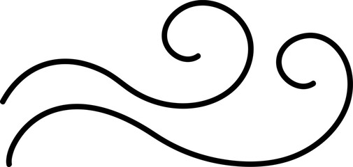 Obraz premium Wind icon isolated on transparent background. Air sign icon. Pixel perfect. Hand drawn Wind icon set. Blowing wind outline icons.