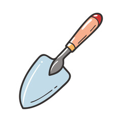 planting spade icon, planting spade vector illustration-simple illustration of planting spade, perfect for planting spade logos and icons