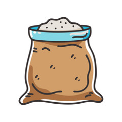 potting soil bag icon, potting soil bag vector illustration-simple illustration of potting soil bag, perfect for potting soil bag logos and icons