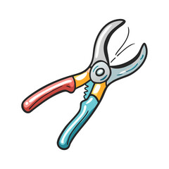 pruning shears icon, pruning shears vector illustration-simple illustration of pruning shears, perfect for pruning shears logos and icons