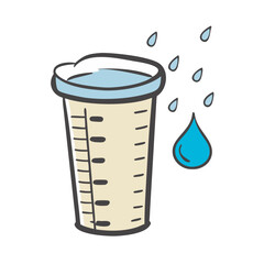rain gauge icon, rain gauge vector illustration-simple illustration of rain gauge, perfect for rain gauge logos and icons