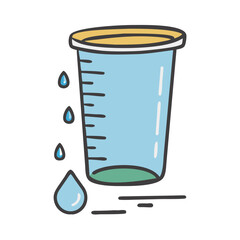 rain gauge icon, rain gauge vector illustration-simple illustration of rain gauge, perfect for rain gauge logos and icons