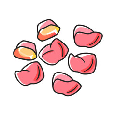 rose petals icon, rose petals vector illustration-simple illustration of rose petals, perfect for rose petals logos and icons