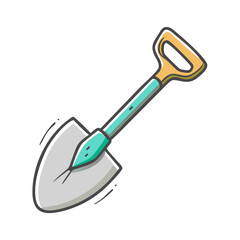 shovel icon, shovel vector illustration-simple illustration of shovel, perfect for shovel logos and icons