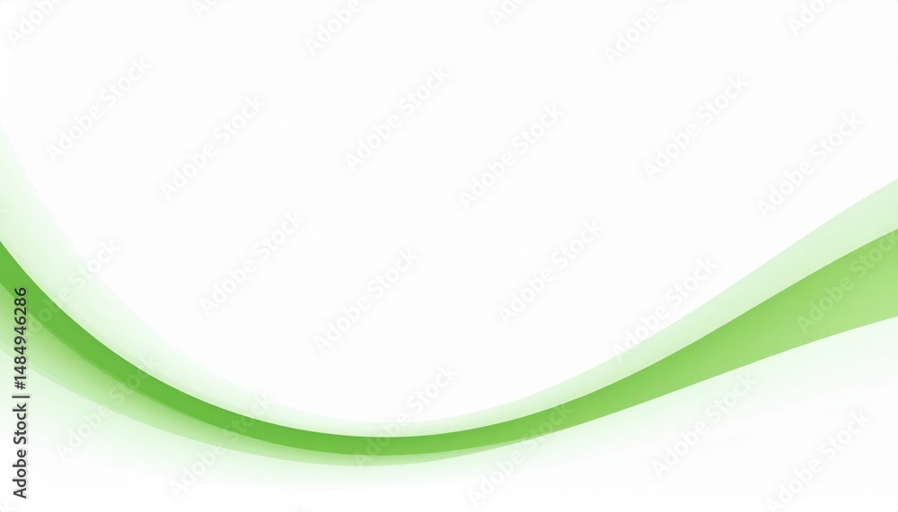 Aufkleber dynamic green wave design abstract art digital graphics minimalist environment creative viewpoint