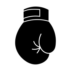 Black and White Boxing Gloves. Vector Illustration