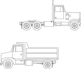Vector illustration sketch of transportation vehicle for street activities