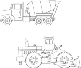 Vector illustration sketch of transportation vehicle for street activities