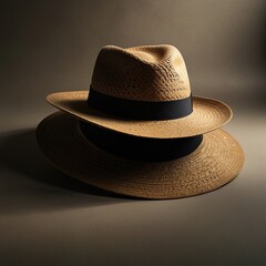 cowboy hat on a black background