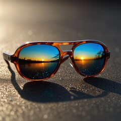 sunglasses on the beach