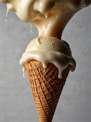 chocolate ice cream cone