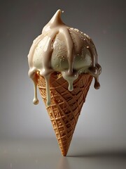 chocolate ice cream cone