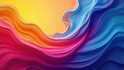 Obraz premium Vibrant abstract background with swirling colors, ideal for design projects , cover, color splash, abstract