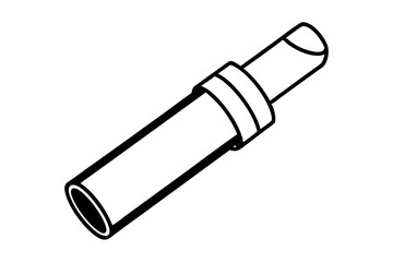 Isometric Illustration of a Telescopic Tube or Cylinder with a Ring Connector