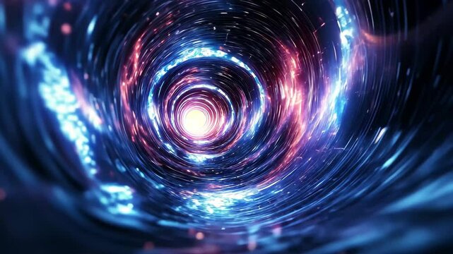 Exploring a vibrant glass nebula tunnel filled with swirling cosmic colors and light, 3d glass nebula tunnel, seamless
