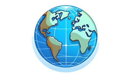 Professional Global Connection Cartoon Vector Illustration for Networking Websites