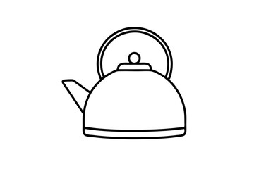 tea kettle vector icon