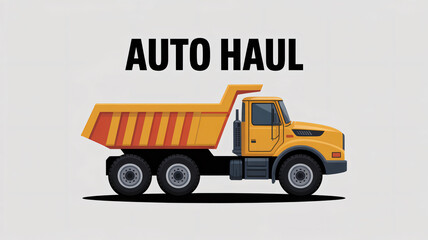 Dump truck icon for the automotive industry