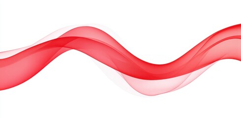 Abstract red flowing wave design