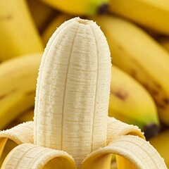 banana background texture and the peeled banana