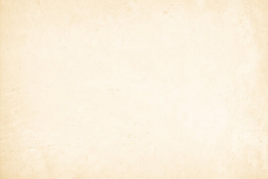 Old concrete wall texture background. Close up retro plain cream color cement wall background texture. Design paper vintage parchment element.	