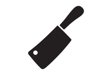 Simple Vector Illustration of a Butcher Knife