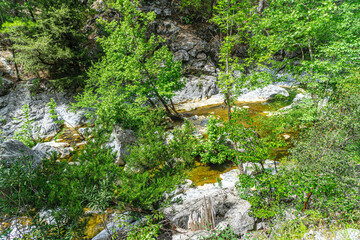 The scenic views of Ahmetler Kanyonu, situated along the River Karpuzçay, a mystical place where...